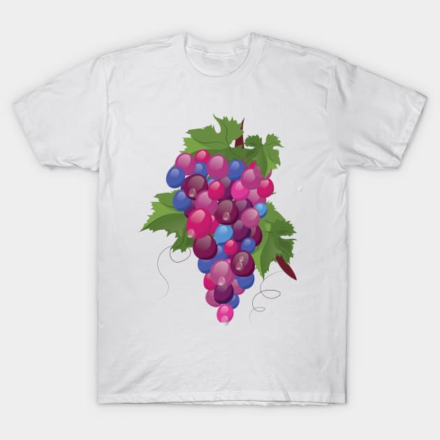 Grape Vine T-Shirt by nickemporium1